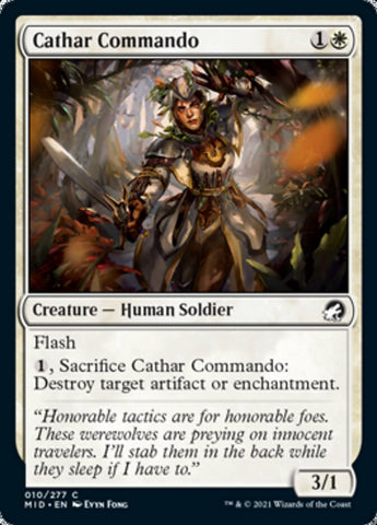 Cathar Commando [Innistrad: Midnight Hunt] (MID 10)