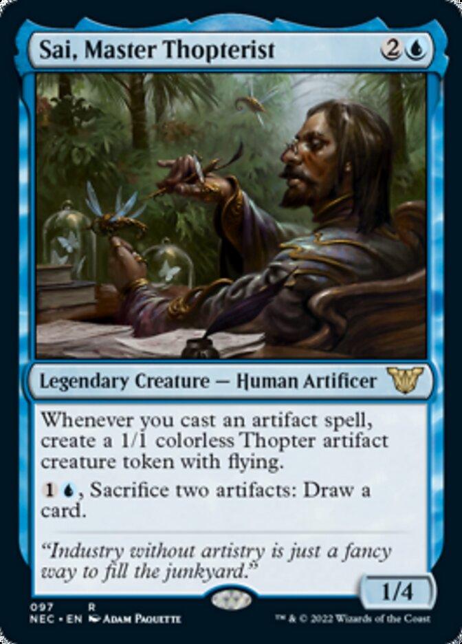 Sai, Master Thopterist [Kamigawa: Neon Dynasty Commander] (NEC 97)