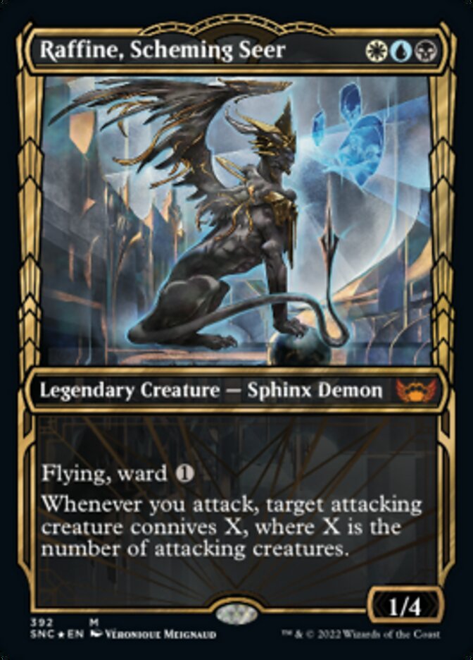 Raffine, Scheming Seer (Showcase Golden Age Gilded Foil) (SNC 392)