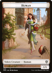 Human // Spirit Double-Sided Token [Phyrexia: All Will Be One Commander]