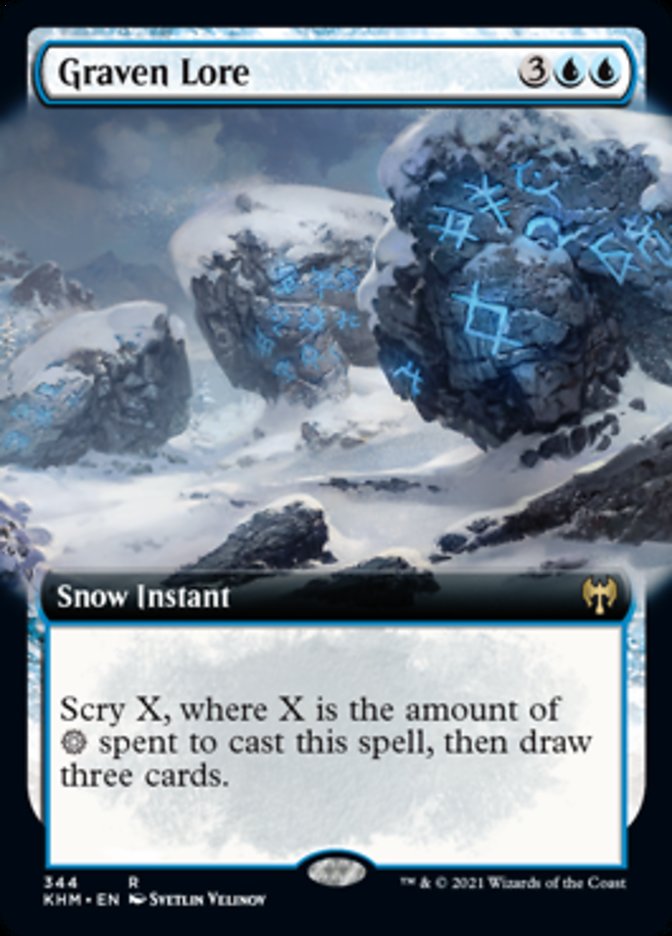 Graven Lore (Extended Art) [Kaldheim] (KHM 344)