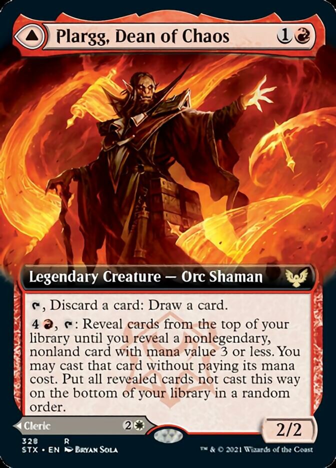 Plargg, Dean of Chaos // Augusta, Dean of Order (Extended) [Strixhaven: School of Mages] (STX 328)