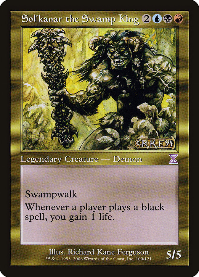 Sol'kanar the Swamp King [Time Spiral Timeshifted] (TSB 100)