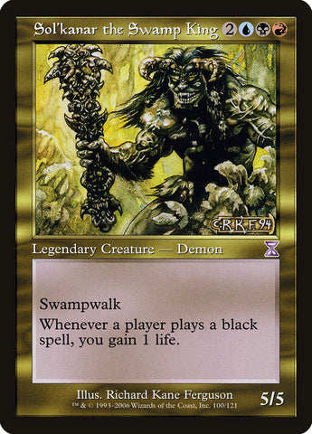 Sol'kanar the Swamp King [Time Spiral Timeshifted] (TSB 100)
