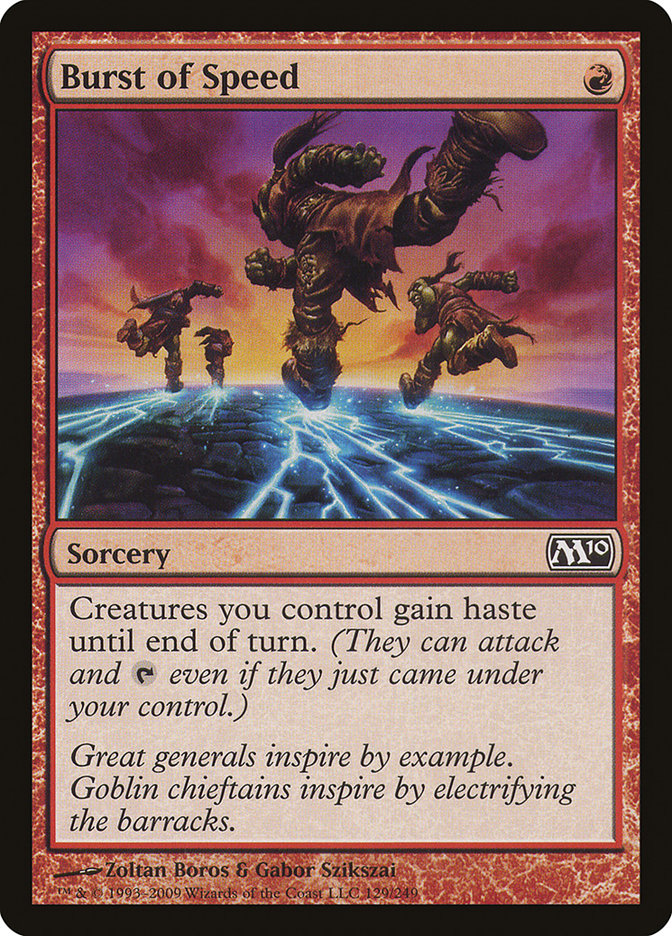 Burst of Speed [Magic 2010] (M10 129)