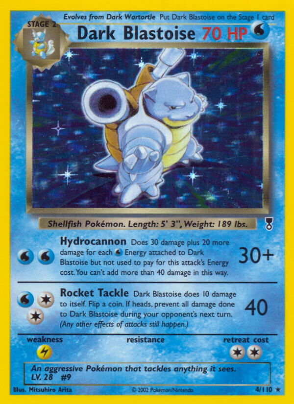 Dark Blastoise (WotC Legendary Collection) (4/110) [Theme Deck Exclusives]
