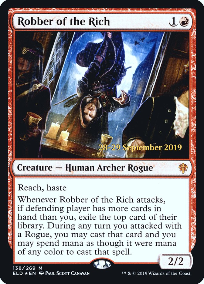 Robber of the Rich  [Throne of Eldraine Prerelease Promos] (PELD 138S)