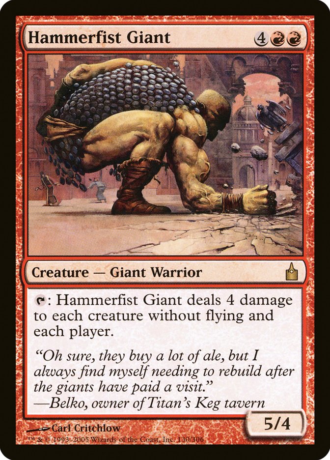 Hammerfist Giant [Ravnica: City of Guilds] (RAV 130)