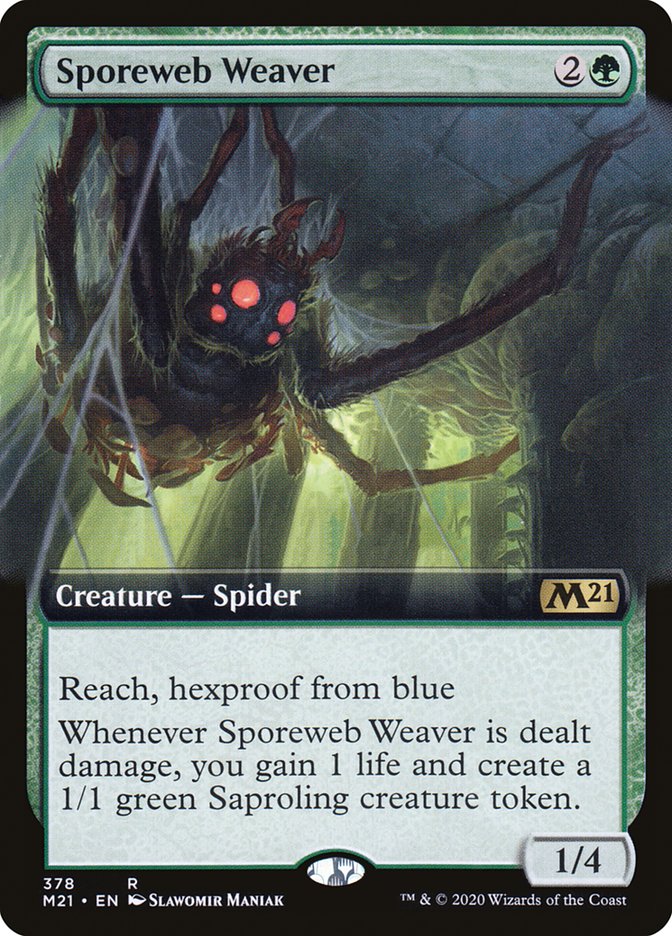Sporeweb Weaver (Extended Art) [Core Set 2021] (M21 378)