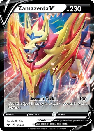 Zamazenta V (139/202) [Jumbo Cards]