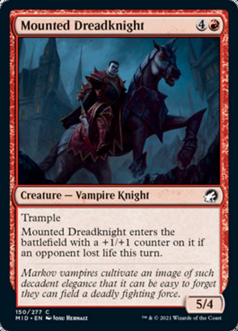 Mounted Dreadknight [Innistrad: Midnight Hunt] (MID 150)