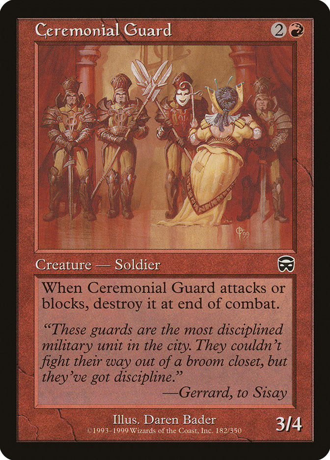 Ceremonial Guard [Mercadian Masques] (MMQ 182)