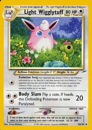 Light Wigglytuff (54/105) [Neo Destiny]