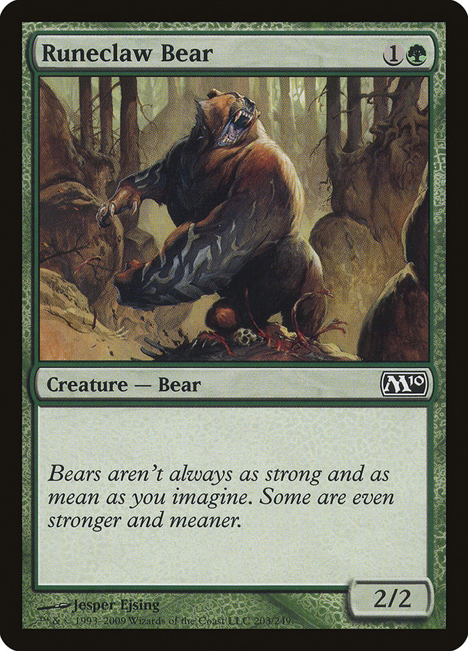 Runeclaw Bear [Magic 2010] (M10 203)