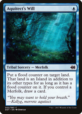 Aquitect's Will [Duel Decks: Merfolk vs. Goblins] (DDT 2)