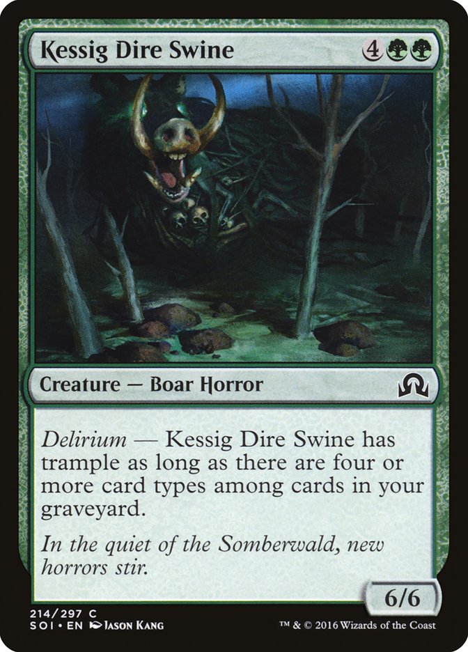 Kessig Dire Swine [Shadows over Innistrad] (SOI 214)