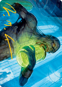 Larder Zombie Art Card (Gold-Stamped Signature) [Innistrad: Midnight Hunt Art Series] (AMID 24)