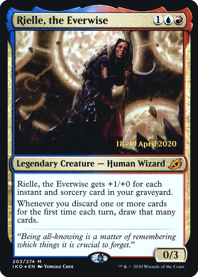 Rielle, the Everwise  [Ikoria: Lair of Behemoths Prerelease Promos] (PIKO 203S)