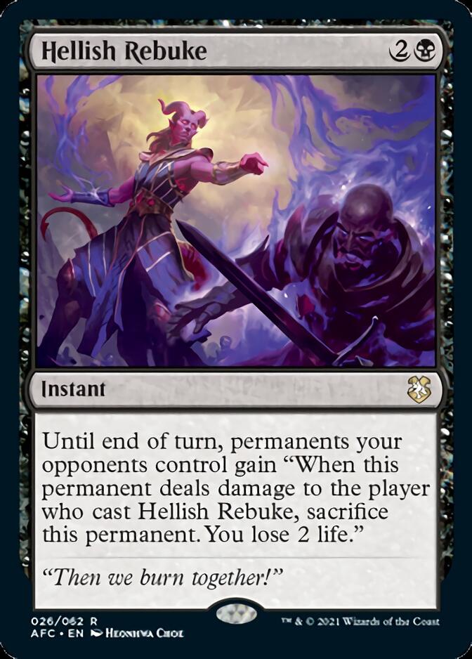 Hellish Rebuke [Dungeons & Dragons: Adventures in the Forgotten Realms Commander] (AFC 26)