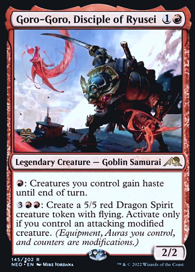 Goro-Goro, Disciple of Ryusei [Kamigawa: Neon Dynasty Prerelease Promos] (PNEO 145)