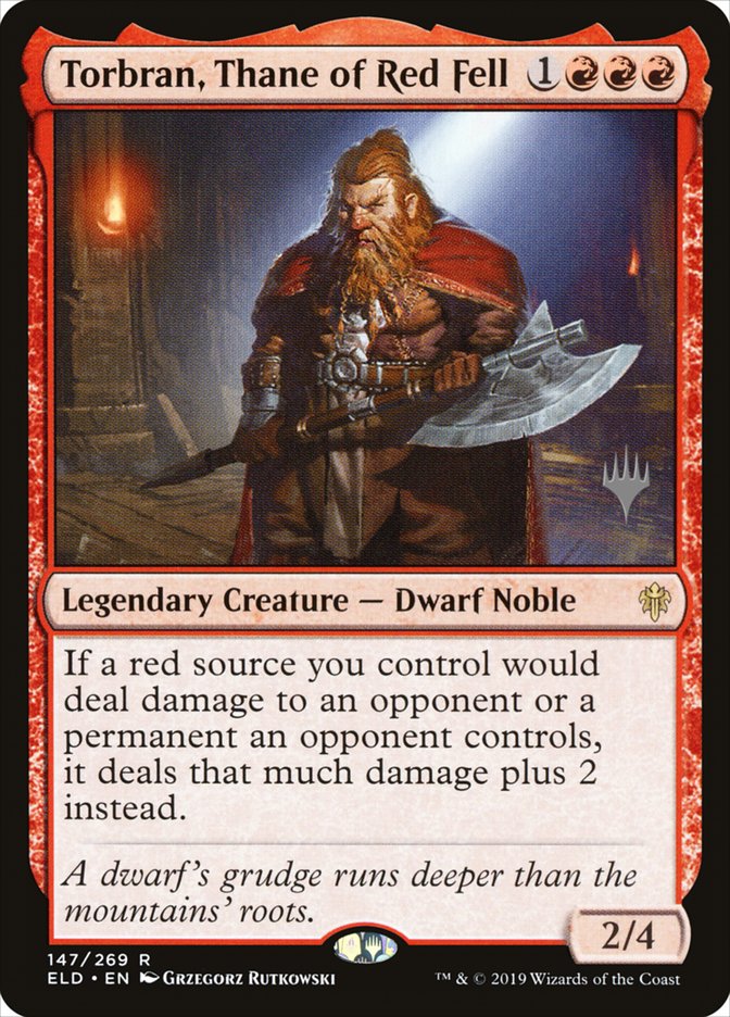 Torbran, Thane of Red Fell (Promo Pack) [Throne of Eldraine Promos] (PELD 147P)