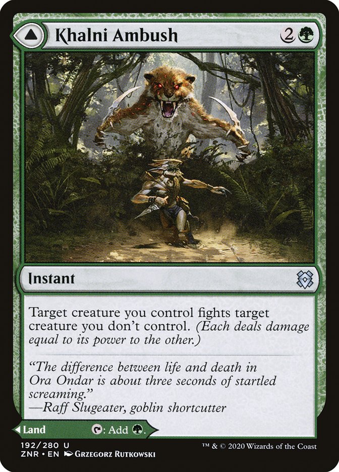 Khalni Ambush // Khalni Territory [Zendikar Rising] (ZNR 192)