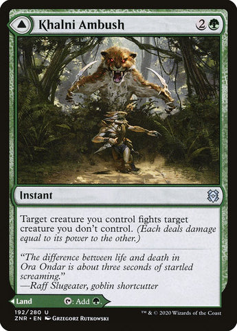 Khalni Ambush // Khalni Territory [Zendikar Rising] (ZNR 192)