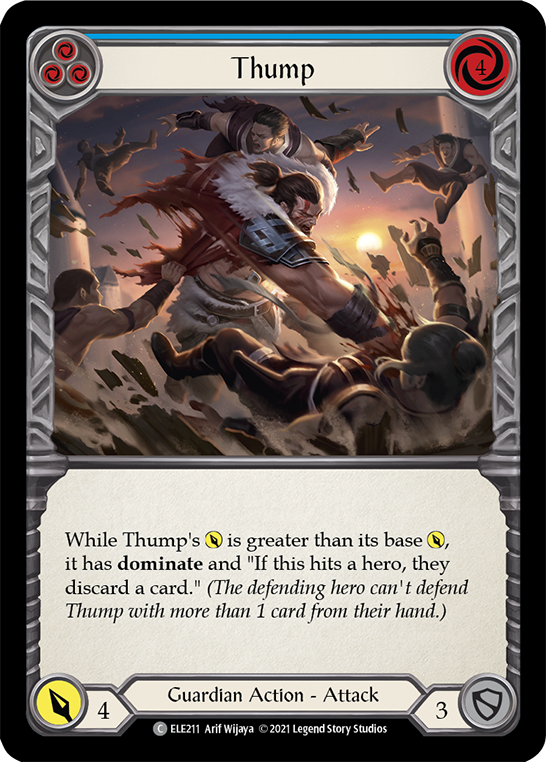 Thump (Blue) [ELE211] 1st Edition Rainbow Foil