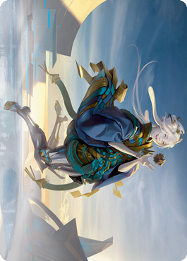 Moonfolk Puzzlemaker Art Card [Kamigawa: Neon Dynasty Art Series] (ANEO 6)