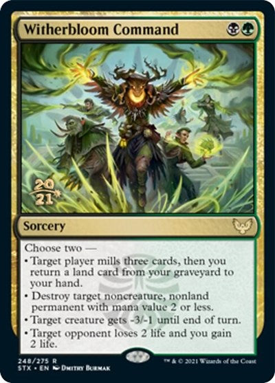 Witherbloom Command [Strixhaven: School of Mages Prerelease Promos] (PSTX 248)