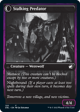 Shady Traveler // Stalking Predator [Innistrad: Double Feature] (DBL 120)