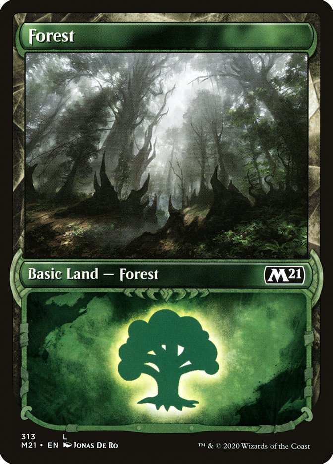 Forest (#313) (Showcase) [Core Set 2021] (M21 313)