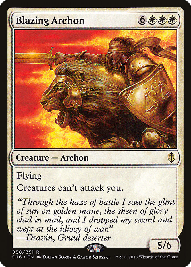 Blazing Archon [Commander 2016] (C16 58)