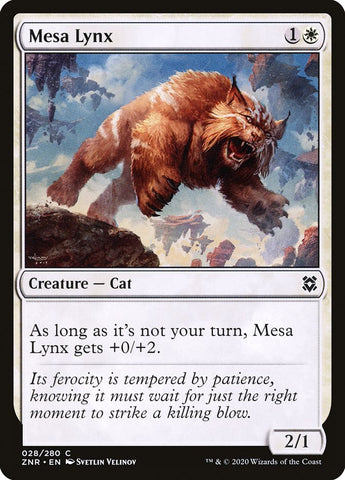 Mesa Lynx [Zendikar Rising] (ZNR 28)