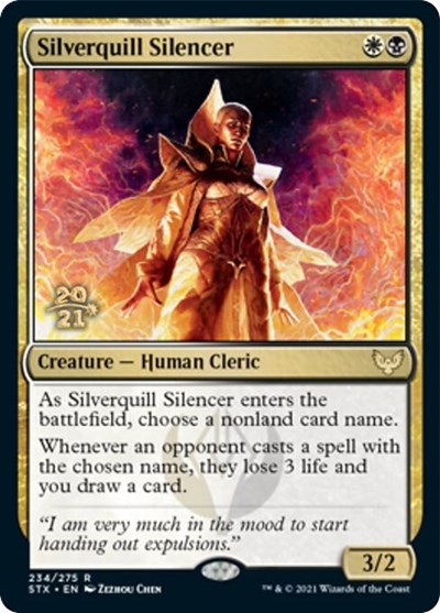 Silverquill Silencer [Strixhaven: School of Mages Prerelease Promos] (PSTX 234)