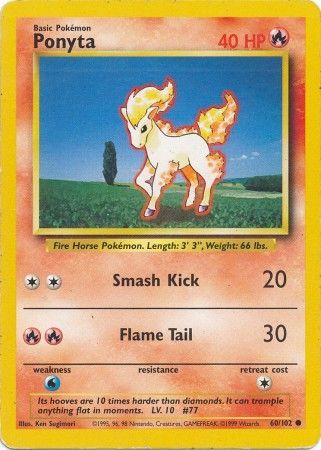 Ponyta (60/102) [Base Set]