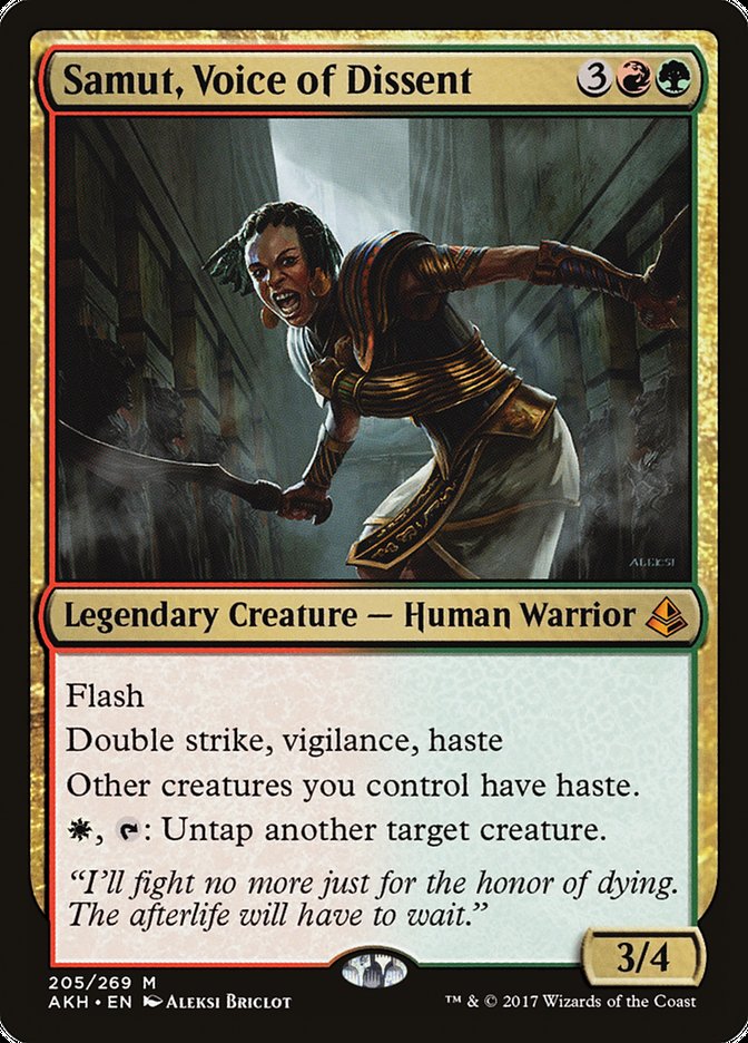 Samut, Voice of Dissent [Amonkhet] (AKH 205)