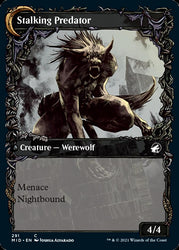 Shady Traveler // Stalking Predator (Showcase Equinox) [Innistrad: Midnight Hunt] (MID 291)