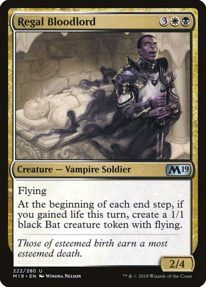 Regal Bloodlord [Core Set 2019] (M19 222)