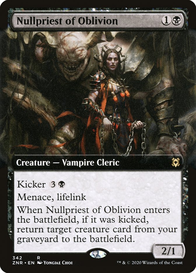 Nullpriest of Oblivion (Extended Art) [Zendikar Rising] (ZNR 342)