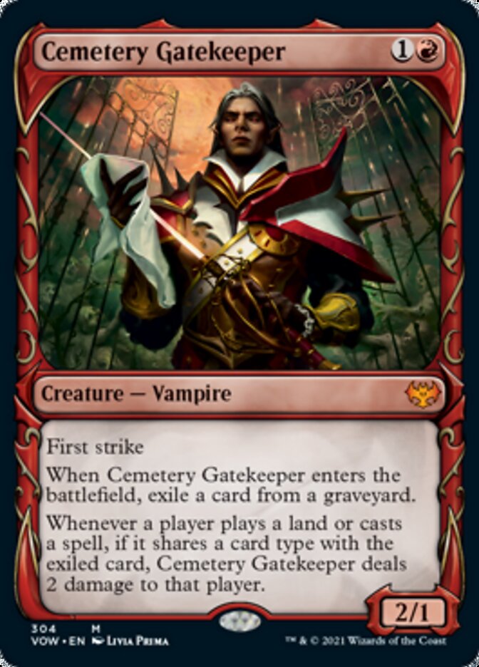 Cemetery Gatekeeper (Showcase Fang Frame) [Innistrad: Crimson Vow] (VOW 304)