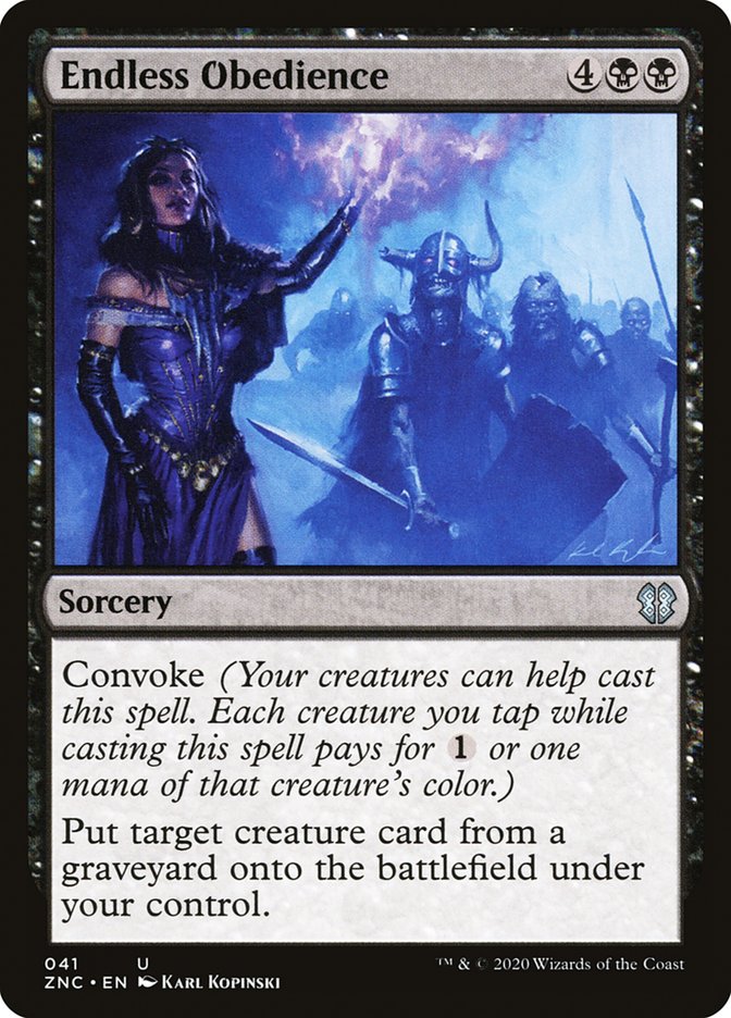 Endless Obedience [Zendikar Rising Commander] (ZNC 41)