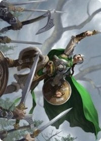 Maja, Bretagard Protector Art Card [Kaldheim: Art Series] (AKHM 222)