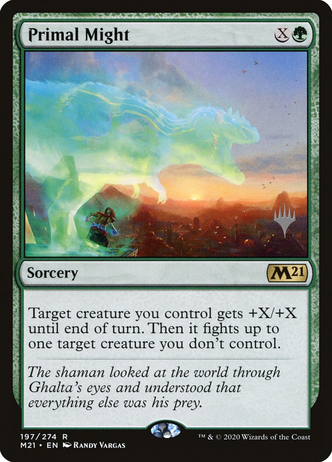 Primal Might (Promo Pack) [Core Set 2021 Promos] (PM21 197P)