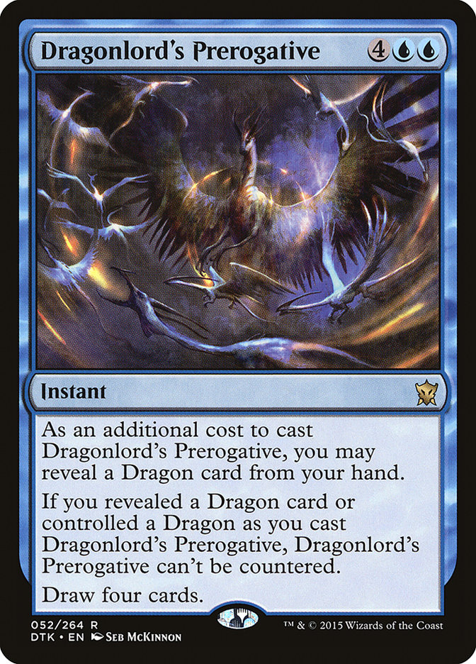 Dragonlord's Prerogative [Dragons of Tarkir] (DTK 52)