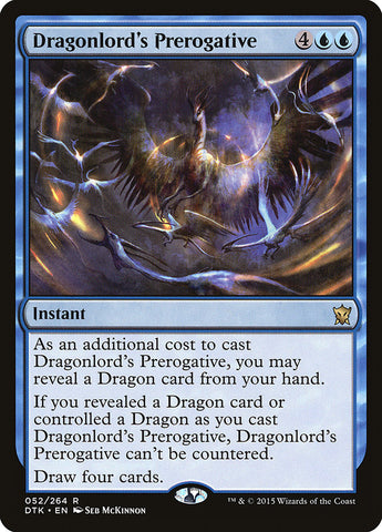 Dragonlord's Prerogative [Dragons of Tarkir] (DTK 52)