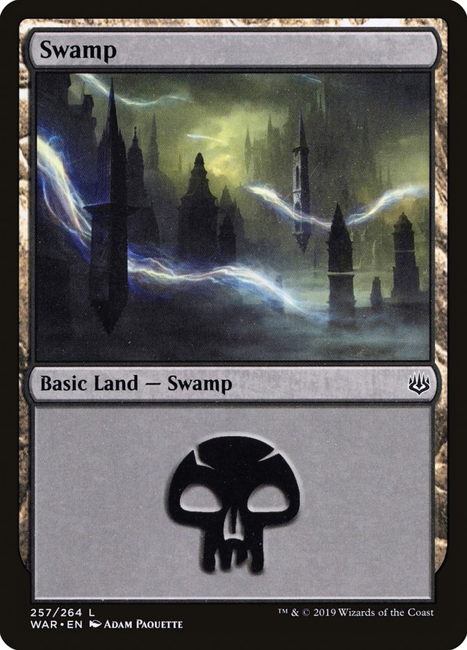 Swamp (#257) [War of the Spark] (WAR 257)