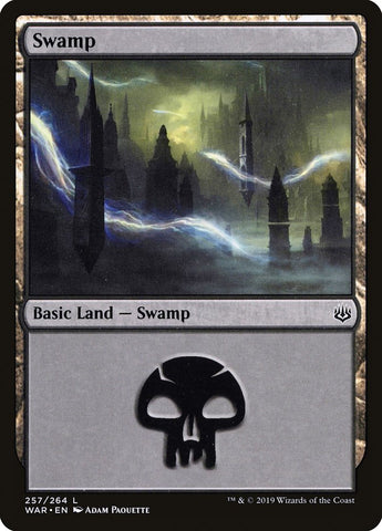 Swamp (#257) [War of the Spark] (WAR 257)