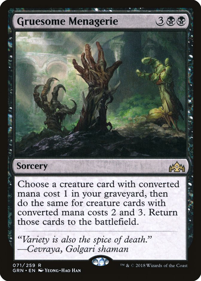 Gruesome Menagerie [Guilds of Ravnica] (GRN 71)
