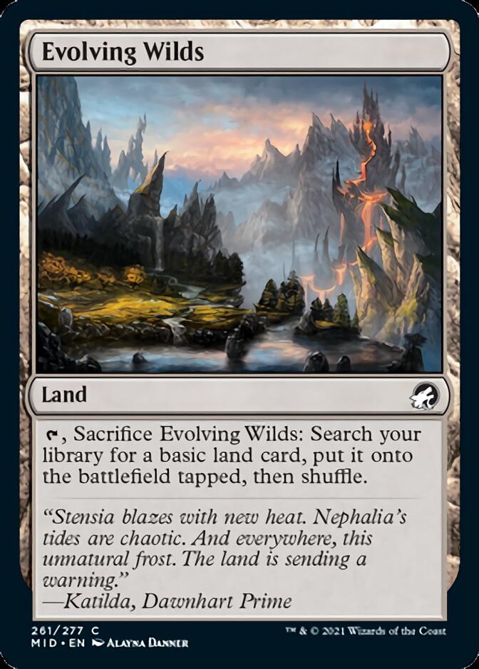 Evolving Wilds [Innistrad: Midnight Hunt] (MID 261)